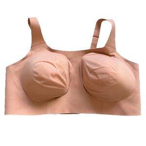 EVELYN BOBBIE Structured Scoop Bra Elegant Nude Comfortable 3X